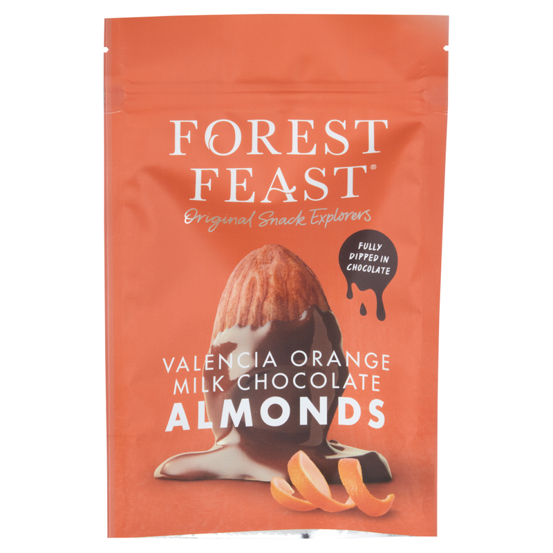 Forest Feast Orange Valencia Milk Chocolate Almonds 120G