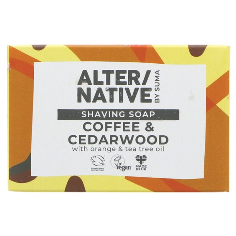Coffee & Cedarwood Shaving Soap with Orange & Tea Tree Oil 95g