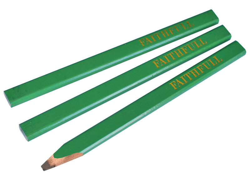 Faithful Carpenters Pencils 3 Pack (Hard Graded Pencils)