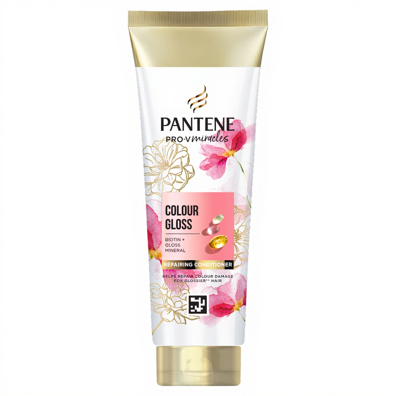 Pantene Colour Gloss With Biotin Conditioner For Coloured Hair Helps Hair Shine 275Ml