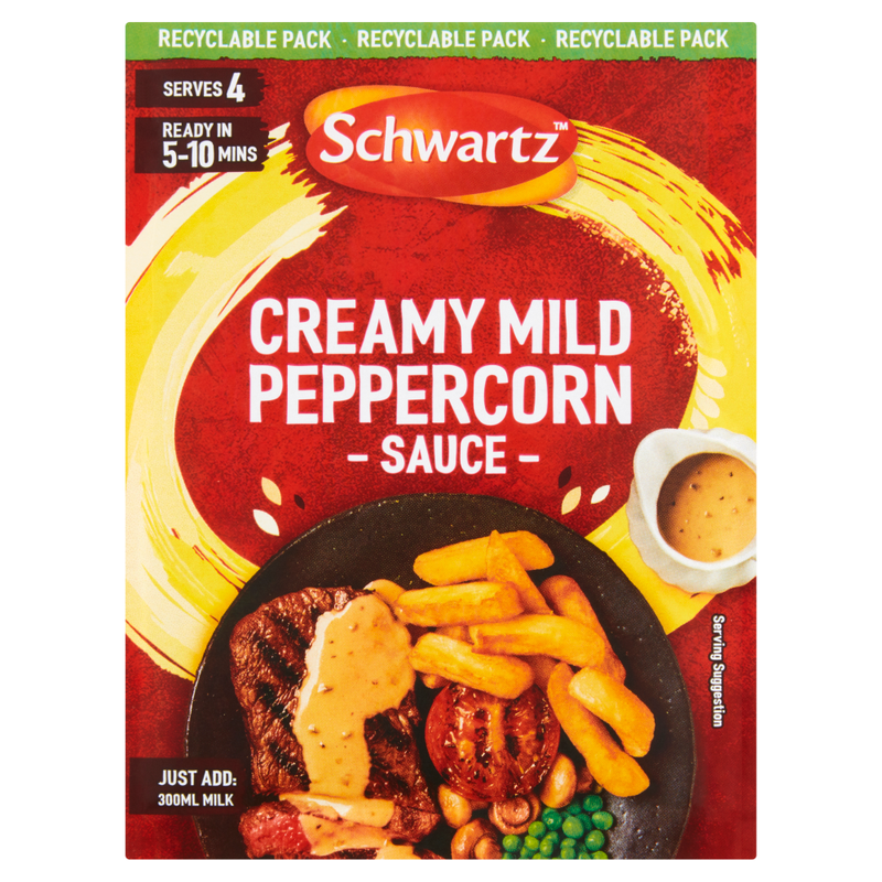 Schwartz Green/Black/Cream Creamy Mild Peppercorn Sauce Mix 25G