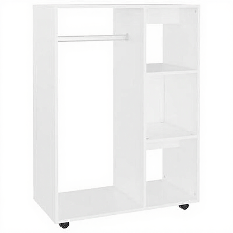 vidaXL Armoire à vêtements 80x40x110 cm bois traité blanc