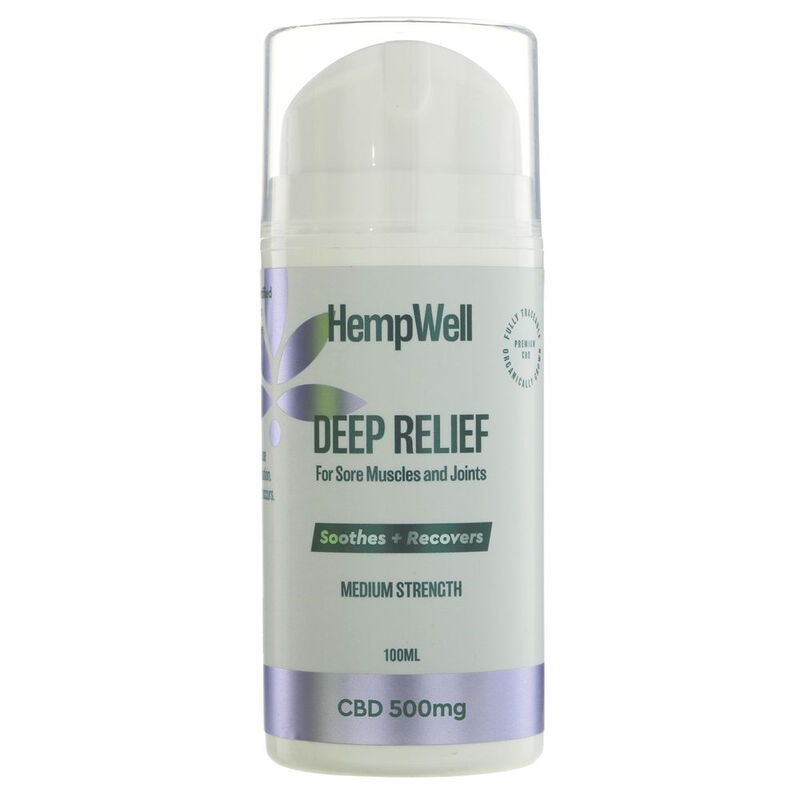 Deep Relief CBD Cooling Cream - 500mg Rapid Cooling Formula with Peppermint & Eucalyp