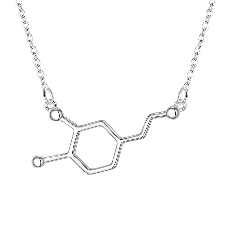 Dopamine Happiness Neurotransmitter Necklace