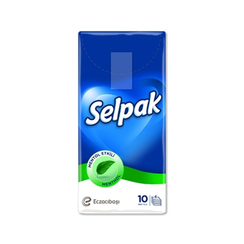 Selpak Zakdoeken 4-laags 10x10 st Menthol