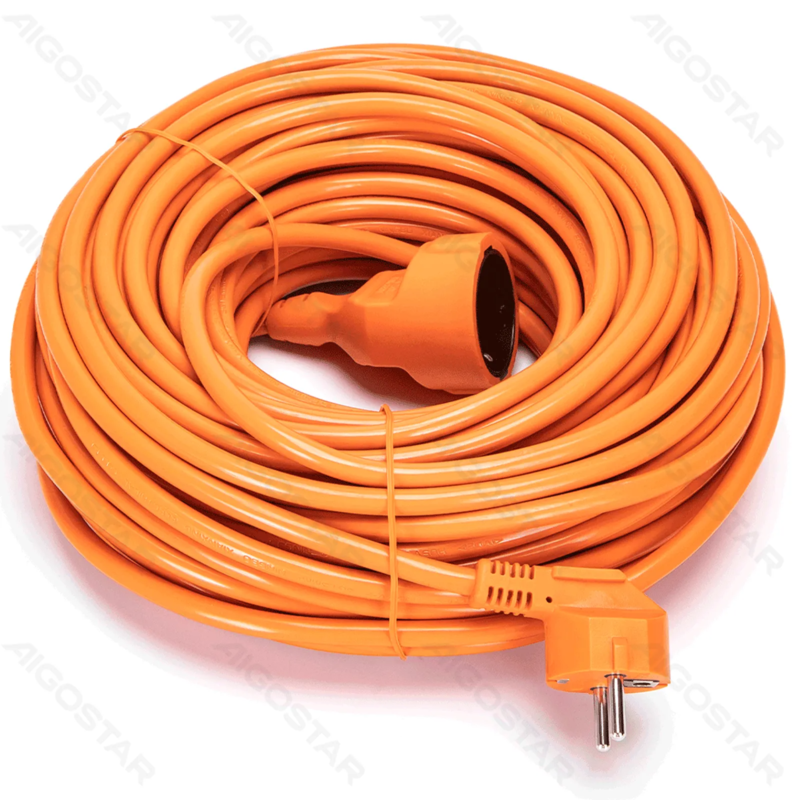 Aigostar German type extension cord/3G1.5mm2/20m/Orange