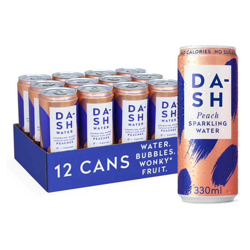 Water - Sparkling Water Infused With Wonky Peaches - 12 X 330ml