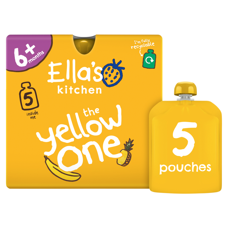 Smoothie Snack Yellow Fruit 6+ Months 5x90g