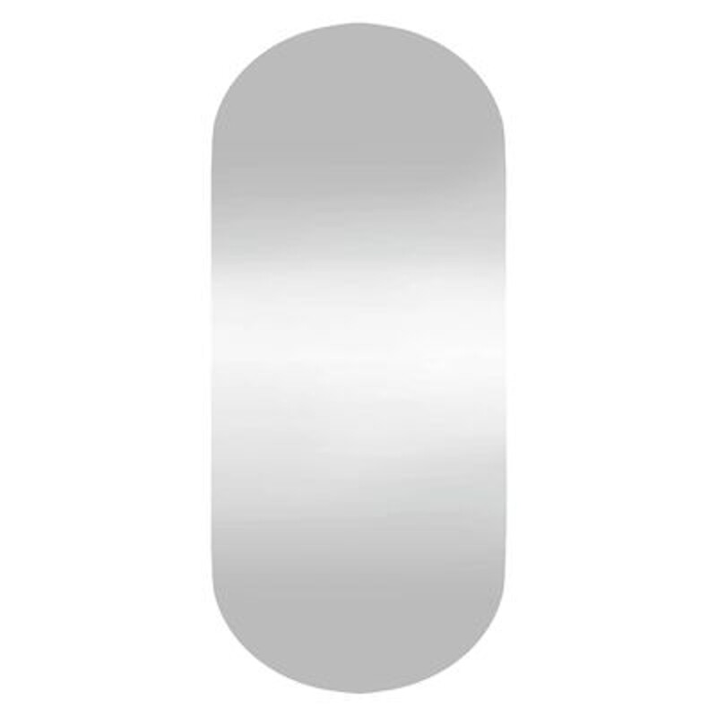 VidaXL Wandspiegel - Ovaal glas, 30 x 70 cm, Zilver