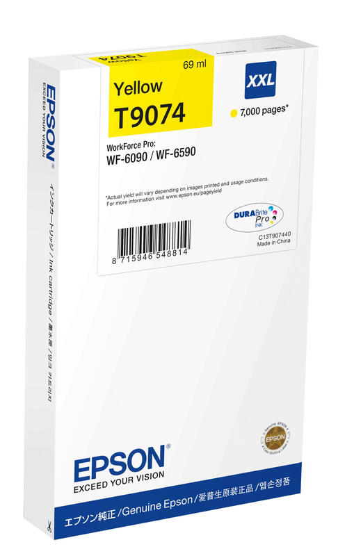 Epson WF-6xxx inktcartridge geel XXL