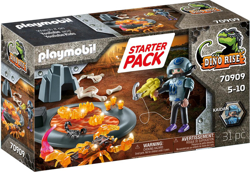 Playmobil Dinos Starter Pack Kampf gegen den Feuerskorpion