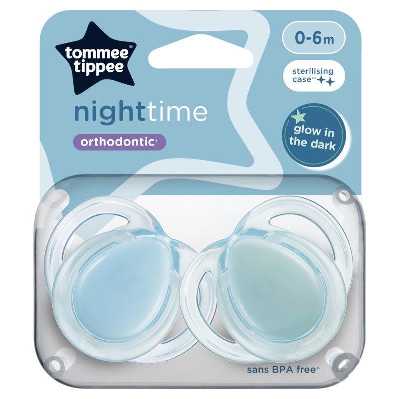 Night Time Orthodontic Soothers 0-6 Months 2 Pack