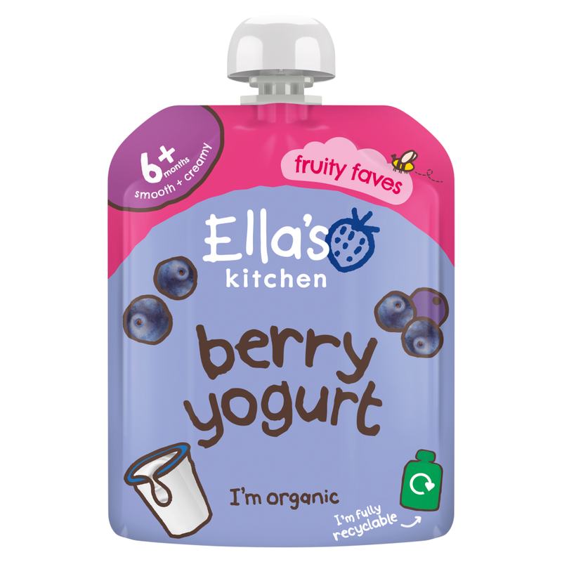Ellas Kitchen Berry Yummy Greek Yoghurt 6+ Months 90g