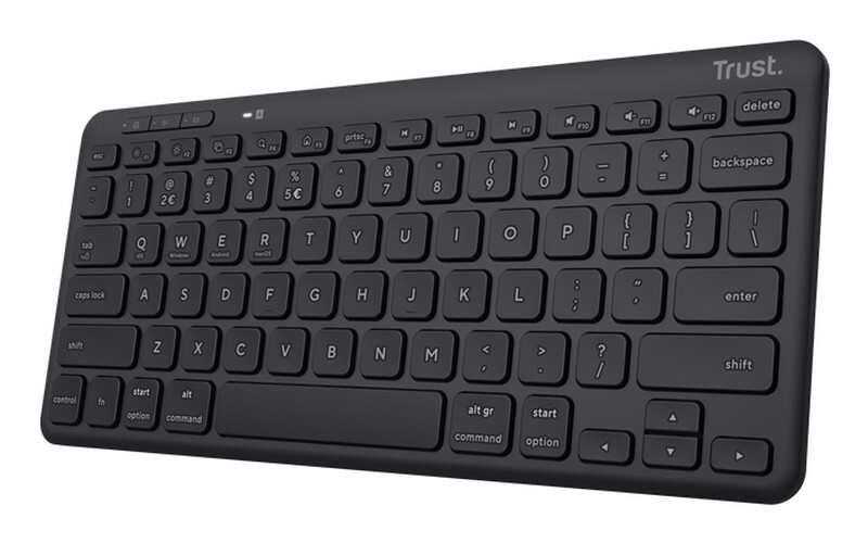 Trust Lyra toetsenbord universeel RF-draadloos + Bluetooth QWERTY Amerikaans Engels zwart