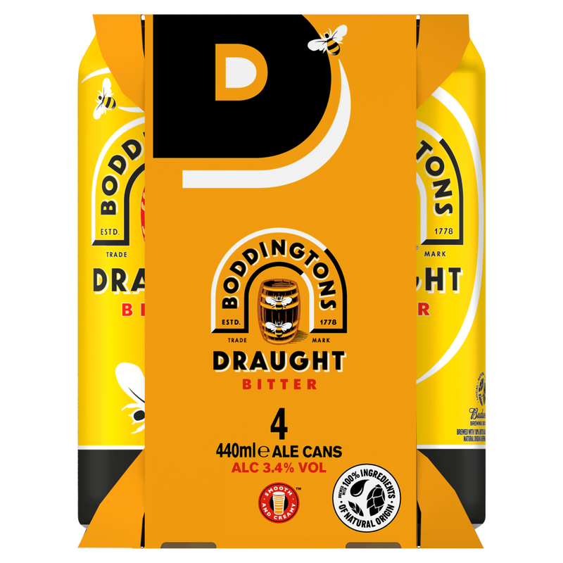 Draught Bitter Ale Cans 4 X 440ml