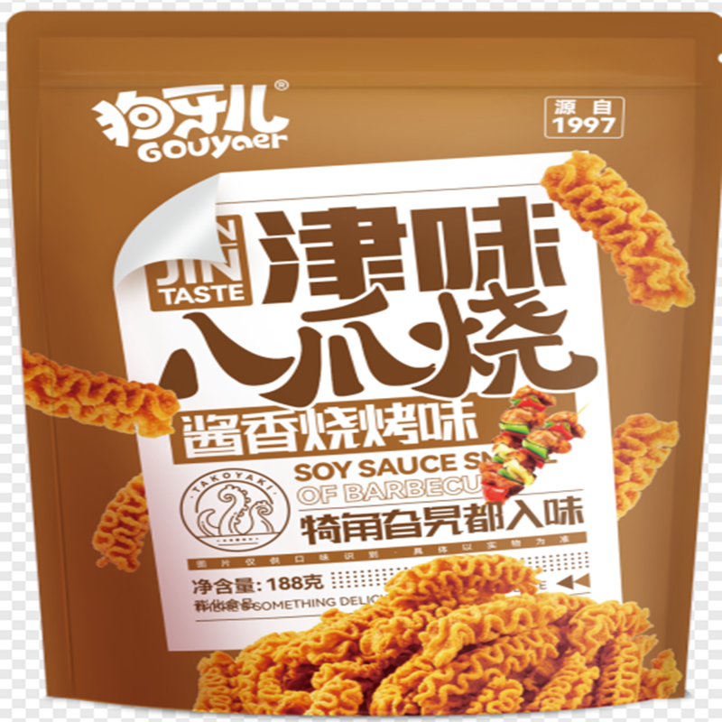 Gouerya TianJing-Style Kraken-Snack Sojasauce Grillgeschmack 188g