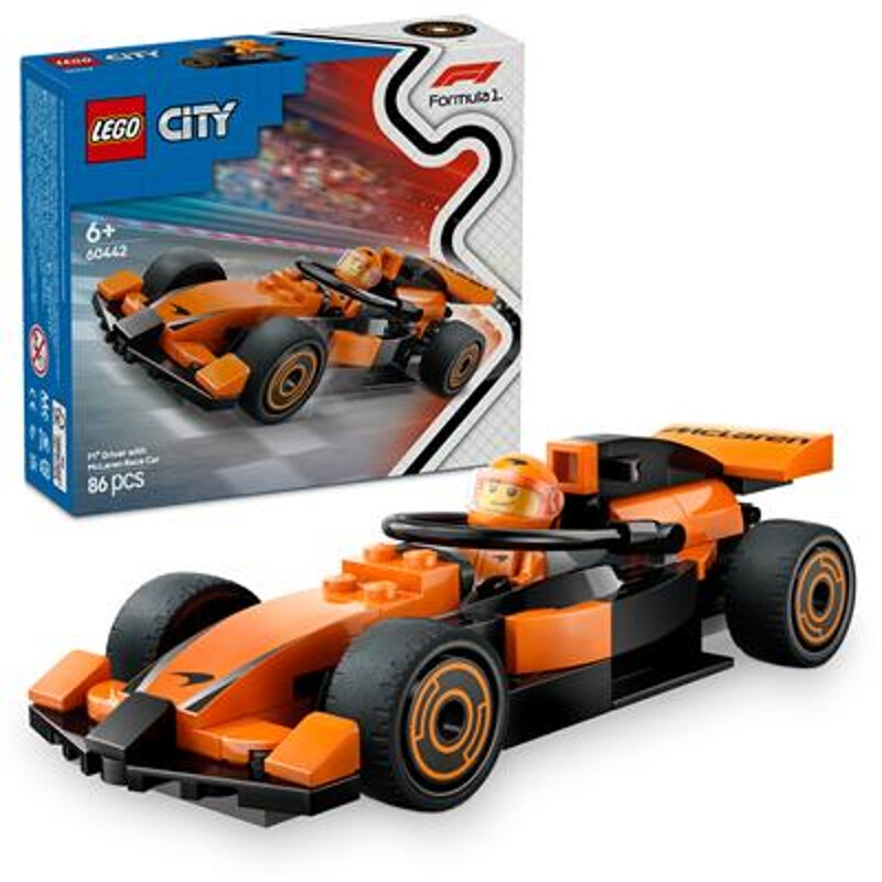Lego 60442 City F1 Fahrer mit McLaren Rennwagen