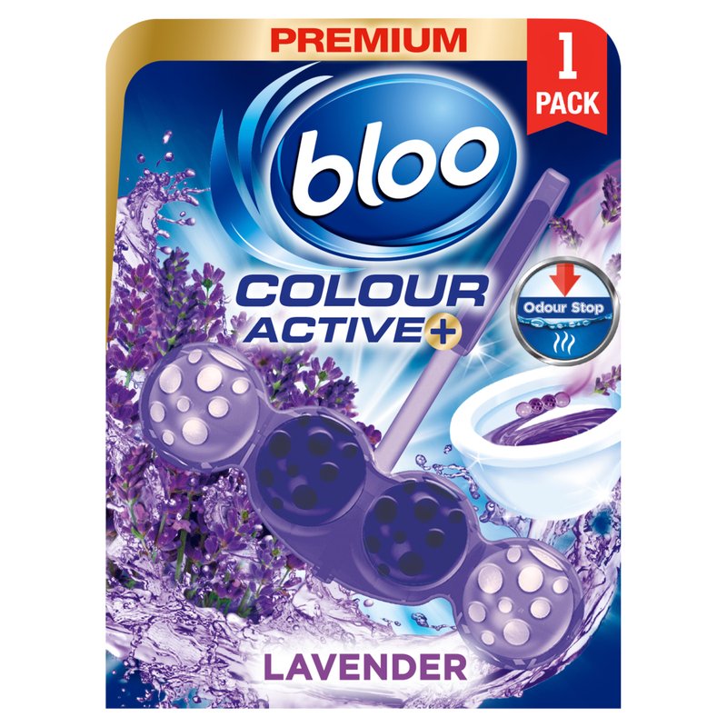 Colour Active Lavender Toilet Rim Block 50g