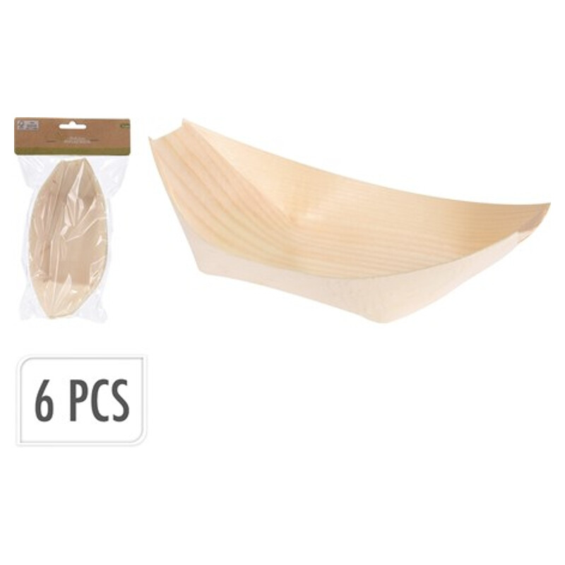 Schale Amuse Pappelholz - Salatdressing Kleine Schale 185x 6 Stk.