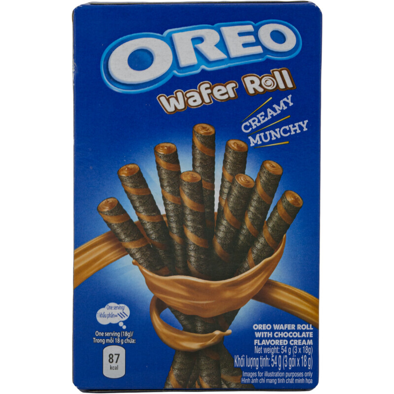 Oreo Schokoladen-Waffelrolle 54g Schokoladenwaffeln