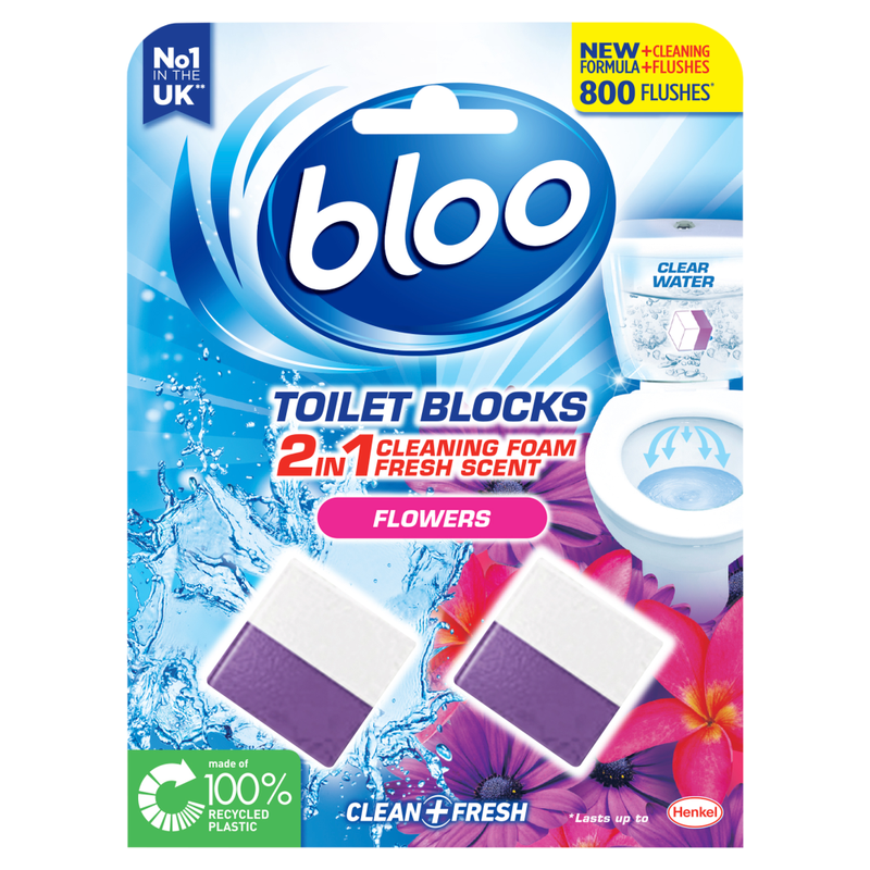 Toilet Blocks Flowers 2 x 50g (100g)