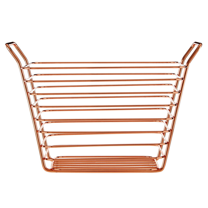 Gold Finish Wire Basket Small