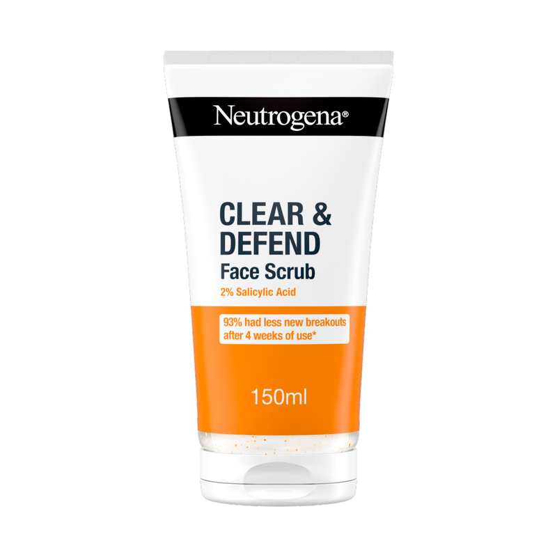 Clear & Defend Facial Scrub 2% Salicylic Acid 150ml