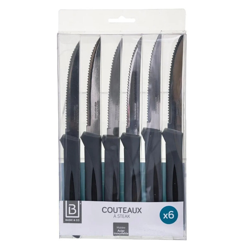 Secret de Gourmet Design Essentiel 6-teiliges Steakmesser-Set
