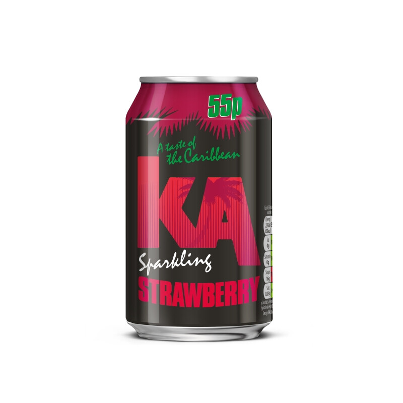 Ka Aardbei Sprankelend Frisdrank - 330 ml
