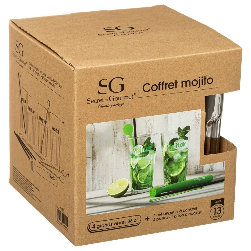 Secret de Gourmet 13-teiliges Mojito-Geschenkset