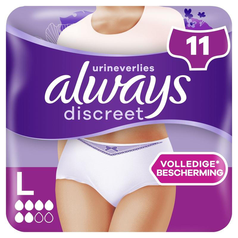 Always Discreet Protections urinaires taille L - 11 pièces