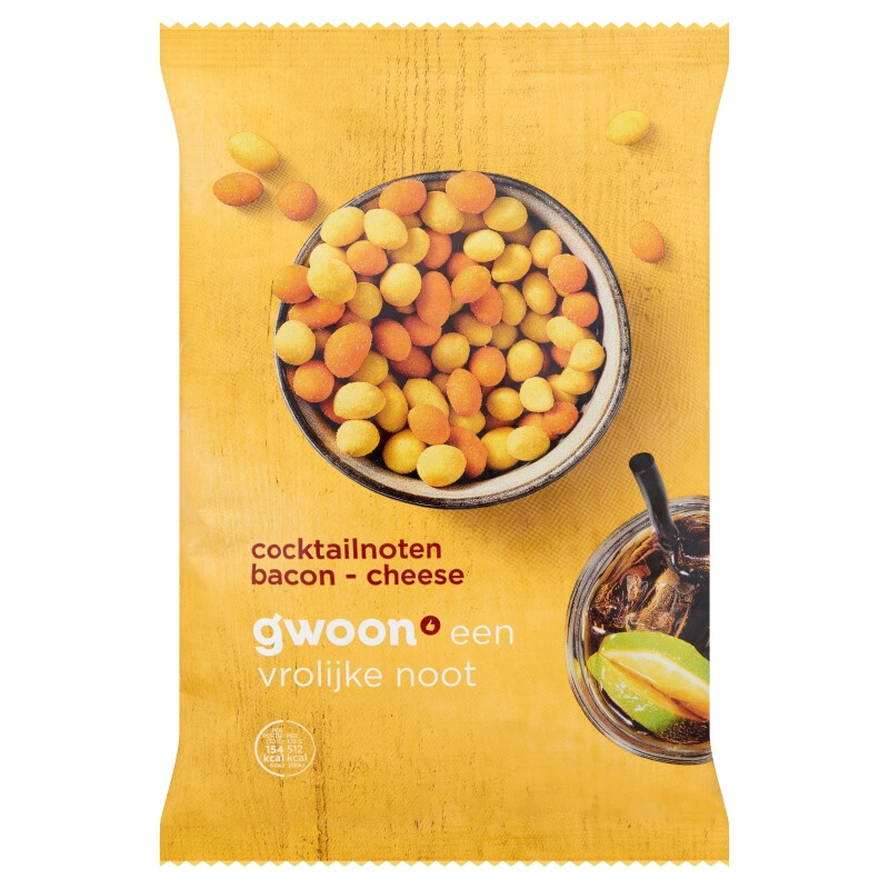 Oncros Bacon En Kaas Cocktail Noten - 300 g