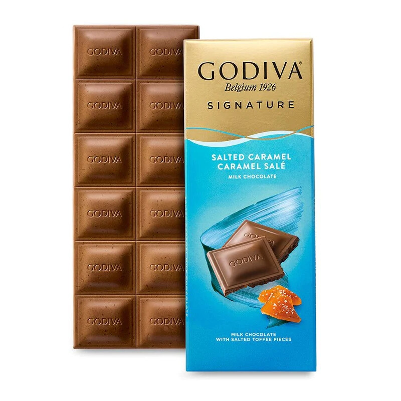 Godiva Signature Zoute Caramel Melk Chocolade - 90 g