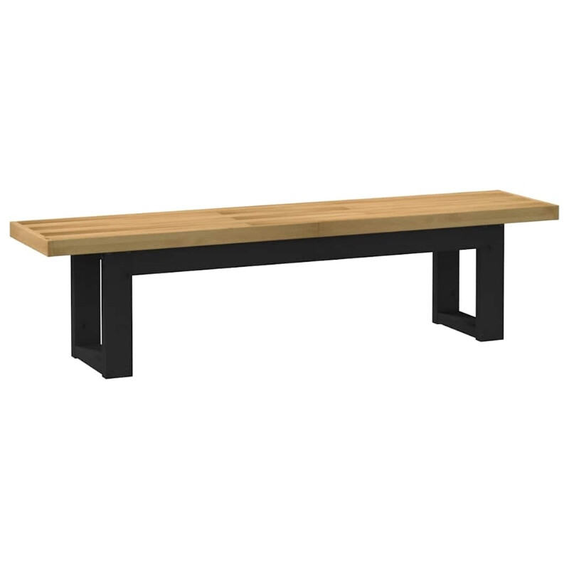 vidaXL Banc de table NOAIN pieds en U 180x40x45 cm bois massif