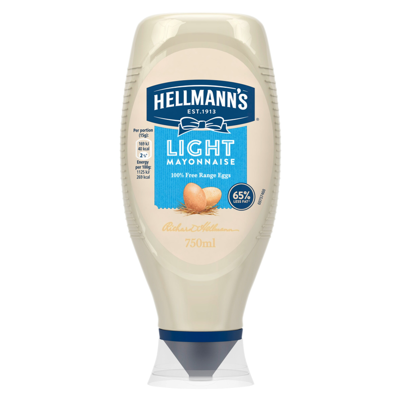 Hellmann's Light Mayonnaise Squeezy 750Ml