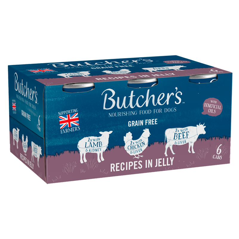 Recipes in Jelly Wet Dog Food Tins 6 x 400g
