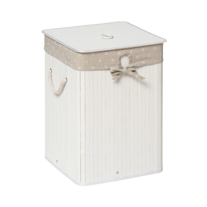 White Square Laundry Hamper