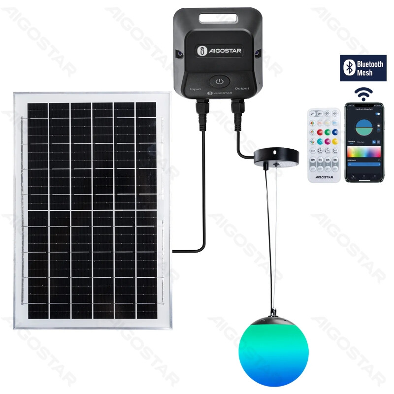 Aigostar Bluetooth mesh solar slimme kroonluchter 35 W RGBCCT kleurenbal