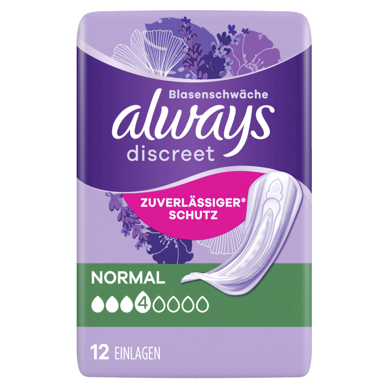 Always Discreet Inkontinenzeinlagen Normal 12 Stück