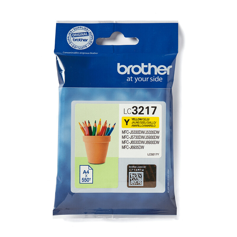 Brother LC-3217 Cartridge Geel