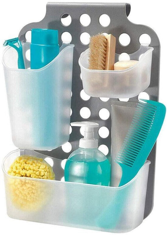 Schranktür-Stapelbox 38 x 28,5 cm Polypropylen grau 4-teilig