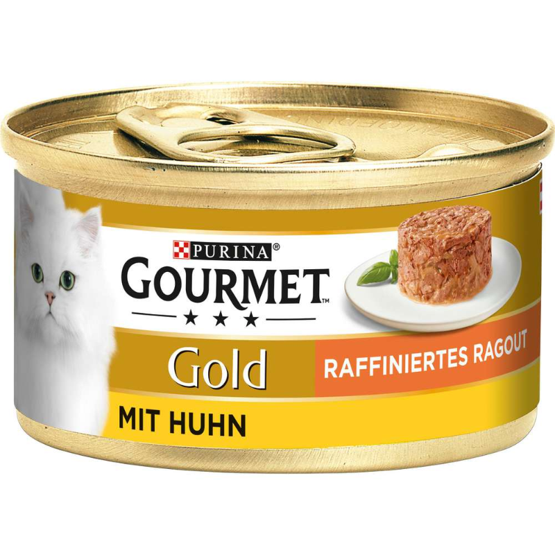 Purina GOURMET Gold Raffiniertes Ragout mit Huhn 85 g