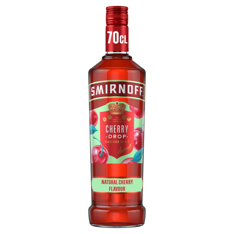 Cherry Drop Vodka Based Flavoured Spirit Drink 35% Vol 70cl