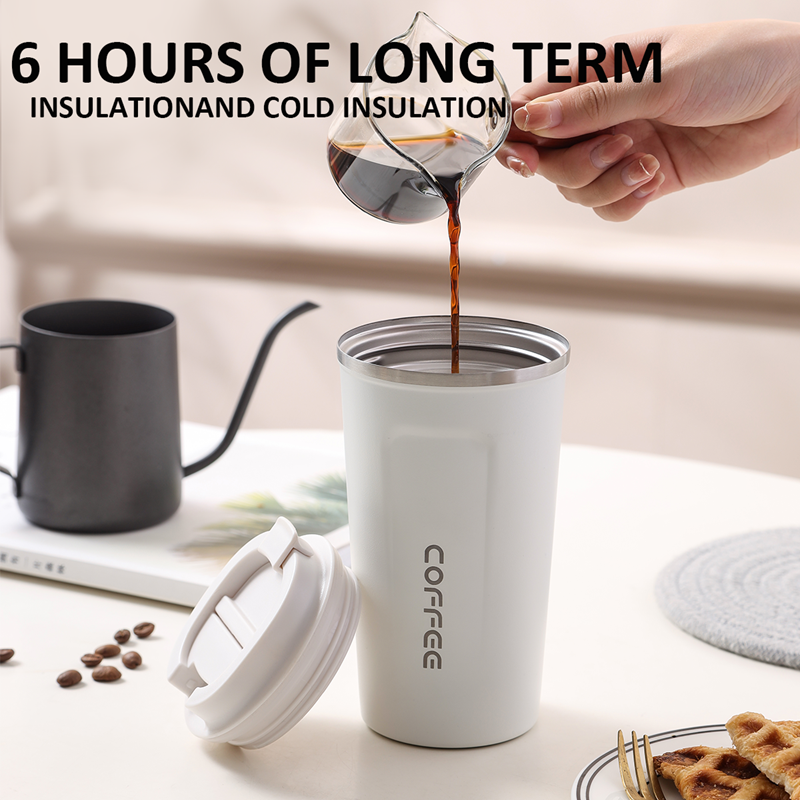 Coffee Cup Stainless Steel Water Cup With Llid Insulated Tumbler Cup 510ml MCB8749 51