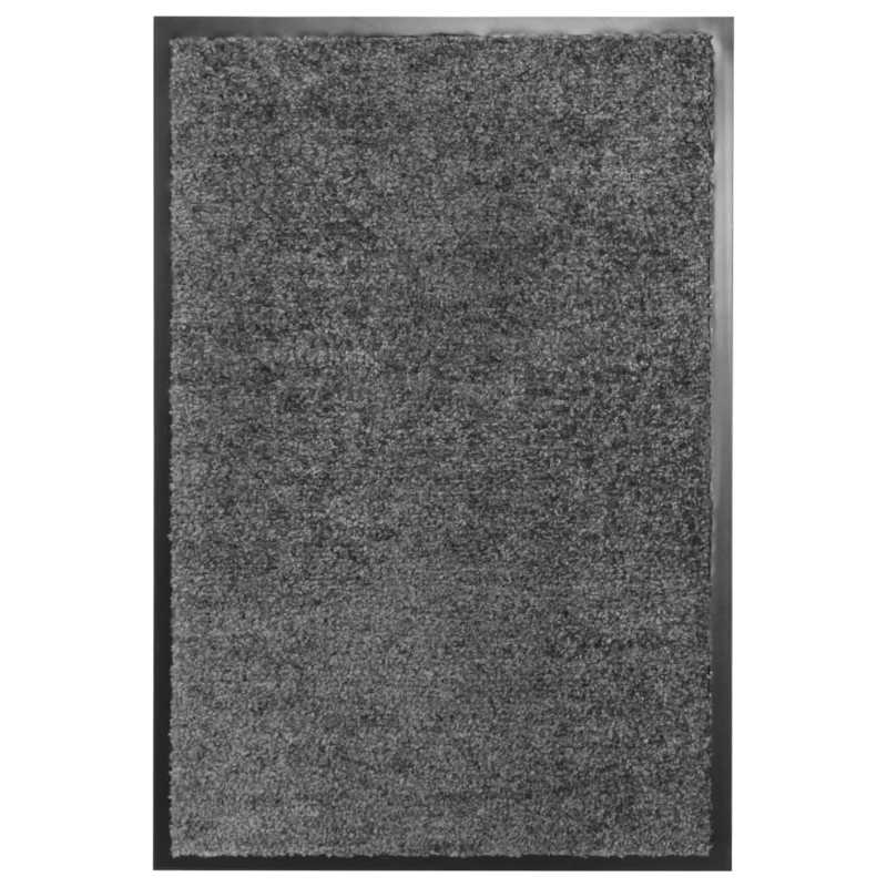 VidaXL wasbare deurmat - 40 x 60 cm, antraciet