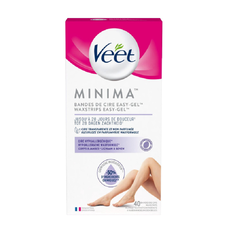 Veet Ontharingsstrips Benen & Lichaam Hypoallergene Minima 40st