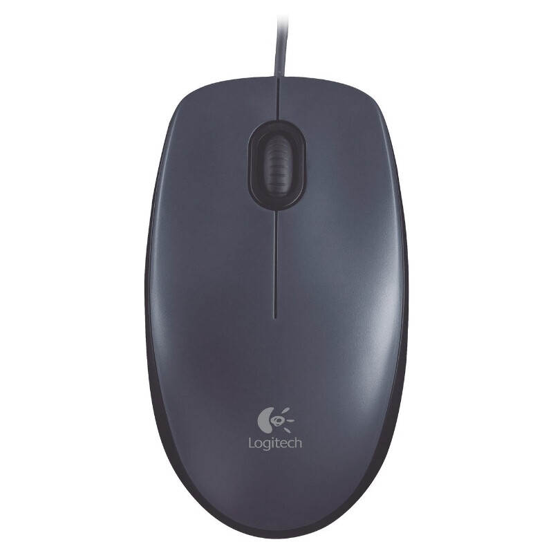 M100 Optical Corded USB Mouse - Black