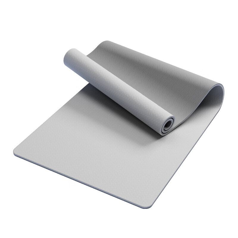 ochama×J.ZAO Yoga Mat - Exercise Mat - TPE Thickened Wide - Non-Slip - Unisex - Gray