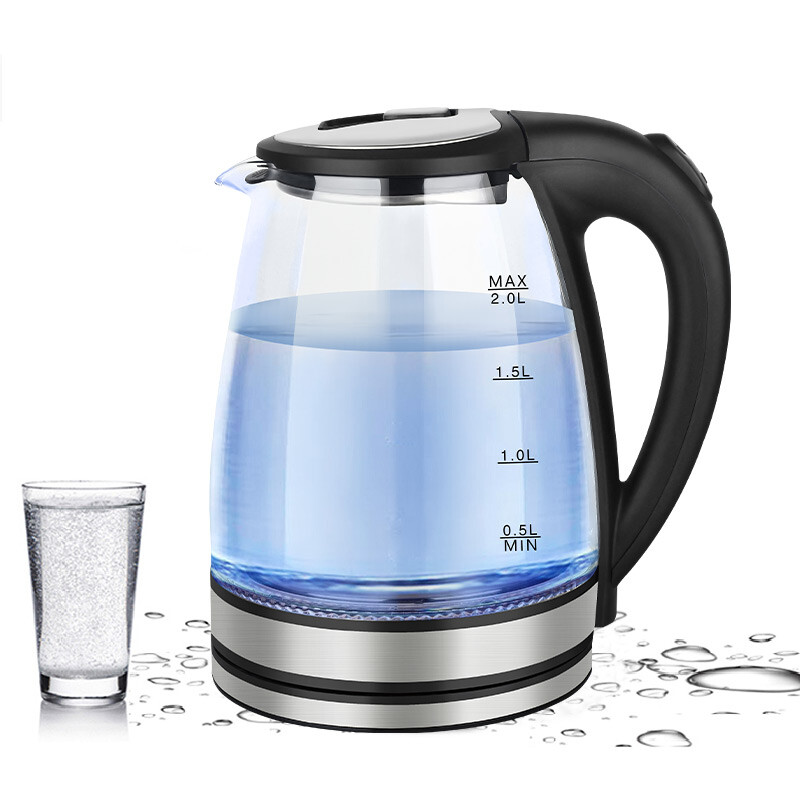 SOKANY 2 l waterkoker voor thuis 1500 W hoog vermogen, energieconcentrerende verwarming, snelle opwarming, automatische uitschakeling bij koken SK-1029