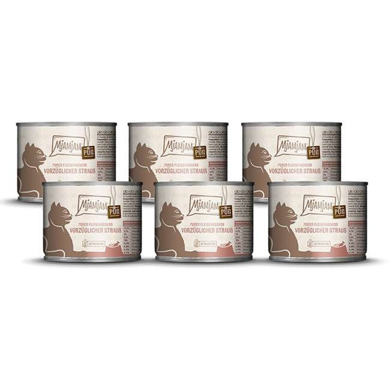 MjAMjAM - Pure vleesfestijn - PURE verfijnde struisvogel 200g*6